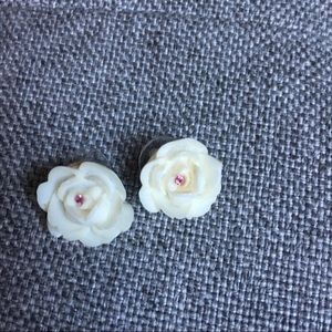Betsey Johnson flower stud earrings